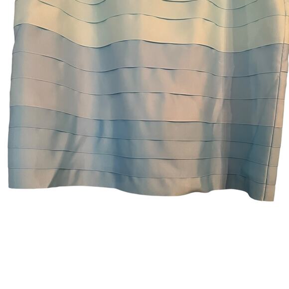 J McLaughlin Hombre Ribbon Skirt 14 Grosgrain Preppy Upscale Contemporary Classy - Picture 2 of 8